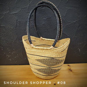 Open image in slideshow, Big Blue Moma - Shoulder Shopper
