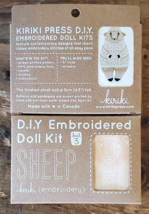 Open image in slideshow, D.I.Y. Embroidered Doll Kit
